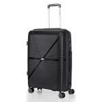 Stony Brook Nasher Miles Axis 65 Cm 24 Inch Polypropylene Hard-Sided 4 Wheels Spinner Check-in Luggage Trolley Bag (Black)
