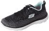 Skechers Womens Summits – 896224Id Black/Aqua Casual Shoe – 5 Uk (8 Us) (896224Id-Bkaq)
