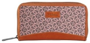 WildHorn Women’s Canvas Wallet Clutch – Stylish, Spacious I Zip Around Wallet for Travel, Holds Cards, Phone, Cash I (Digital Florals)