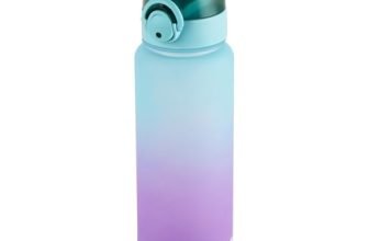 Cello Buzz Large Sipper Water Bottle, 1160Ml Sea Green Purple | Leakproof, Easy To Carry, Lightweight | Gym Straw Water Bottle For Fitness, Office, School, Sports & Outdoor Hydration
