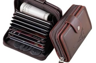 MARETTO Men’s Genuine Leather Wallet with Card Holder & Coin Pocket – Stylish Bifold Slim Wallet with Multiple Compartments for Cash & Cards (Black)