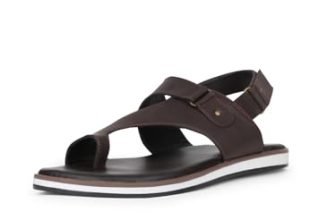 Bata Mens Pedra Sd Brown Sandal
