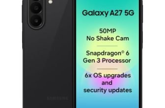 Samsung Galaxy A27 5G (Black, 6GB RAM, 128GB Storage) | 50MP No Shake Triple Camera | Snapdragon 4nm Processor | LPDDR5x | UFS 3.1 Storage | 6 Gen OS Upgrades | Super AMOLED Display