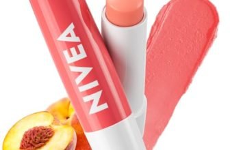 Nivea Lip Balm, Fruity Peach Shine,4.8 G (Pack Of 1)