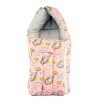 BUMTUM 0-6 Months New Born Baby Unisex Cotton Carry Bag/Sleeping Bag, 3 in 1 Baby Bed, Carry Nest for Infant, Elephant Print (Baby Pink)