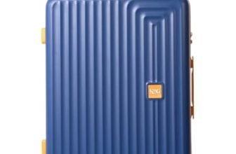 Wiki Ripple 8 Wheel Hardside Polycarbonate Trolley By Wildcraft,Large,Navy