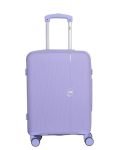 Wiki Zine 8 Wheel Hardside Polycarbonate Trolley by Wildcraft,Large,Pstl_Prpl