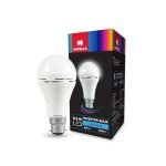 Havells 8.5W Led Emergency Bulb | Shatter Resistant |Cool Day White (6500K) | B22 Led Bulb Base | Inverter Bulb For Home,3 Hours Battery Back Up| Li-Ion Battery | Over Charging Protection
