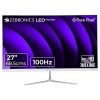 ZEBRONICS 27” (68.5 cm) Bezel-Less LED Monitor, 100Hz Refresh Rate, IPS Display, HDMI, VGA, FHD 1920×1080, 250nits, Built-in Speaker, 16:9 Aspect Ratio, Anti-Glare Screen, 16.7M Colors (SA127, White)