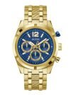 Guess Stainless Steel Analog Blue Dial Men’s Watch-Gw0714G2, Band Color-Gold