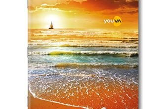 YOUVA Navneet Soft Bound Notebook | 18 cm x 24 cm | Single Line | 172 Pages | Pack of 1 | School College Office Writing Book