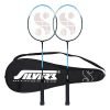 Silver’s Drive Badminton Kit (2 Racquets with Full Cover)(Blue/Black)