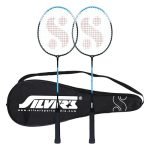 Silver’s Drive Badminton Kit (2 Racquets with Full Cover)(Blue/Black)