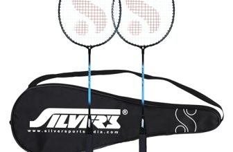 Silver’s Drive Badminton Kit (2 Racquets with Full Cover)(Blue/Black)