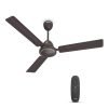 Havells 1200mm Ambrose DX BLDC Motor Ceiling Fan for Home | Remote Controlled, High Air Delivery Fan | 5 Star Rated, Upto 60% Energy Saving| Power: 380 RPM| 2 Year Warranty | (Pack of 1, Brown)
