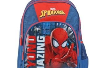 Striders Spider-Man Trolley School Bag For Kids | Durable Comfortable Backpack | Padded Comfortable Straps & Wheels | Ideal For School & Outdoor Adventures | Age 8+ | 18 Inches