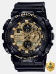 CASIO GA-140GB-1A1DR G-SHOCK Black-Gold Dial Resin Strap Analog-Digital Watch  – For Men
