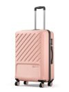 Safari Medium Symphony 66cm Trolley Bag Hard Case Polypropylene, 8 Spinner Wheels, 360 Degree Wheeling Carry on Luggage, Travel Bag, Suitcase for Travel, Trolley Bags for Travel, Dusky Peach