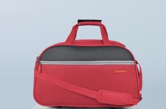 Aristocrat Enigma 52 Cm Polyester Softsided Cabin Size 2Wheels Duffle Bag – Red Duffel Without Wheels