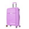Nasher Miles Paris Hard-Sided Polypropylene Check-in Luggage 28 inch | 75cm | 8 Wheels Large Trolley Bag for Travel | Suitcase (Purple)