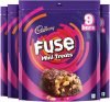 Cadbury Fuse Peanut & Caramel Filled Mini Treats Chocolate Bites(4 x 117 g)