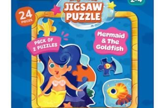 Bloomingo Puzzle Kit – My First Jigsaw Puzzle – Unicorn & The Friendly Fairy – Jigsaw Puzzle for Kids (2-4 Years) 20+ Jigsaw Pieces (Mermaid)
