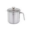 Praylady Stainless Steel Milk Boiler With Glass Lid (Hammered – Premium Textured Finish) | 2.5 Ltr | 1Mm Thick | Sandwich Bottom | Sleek Handle | Bis Certified | For Milk, Tea & Soup