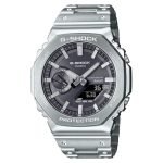 Casio G-Shock GM-B2100SD-1ADR Bluetooth Analog-Digital Black Dial Men Watch Silver Stainless Steel Strap (G1638)