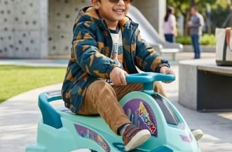 Toyzone Vroom Magic Car | Kids Swing Car,Twister Ride On | No Battery, No Pedal | Safe & Sturdy | Indoor & Outdoor Push Ride on for Kids | 2-10 Years, 50 Kg Capacity