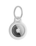 Belkin AirTag Case Secure Holder with Key Chain for Apple Air Tag Protective Cover with Advance Scratch Resistance – White Colour (F8W973)