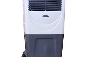 FOXSKY Heat Beat Air Cooler with Blower, 1-Side Cooling Pad, Cool Flow Dispenser – 55L, White