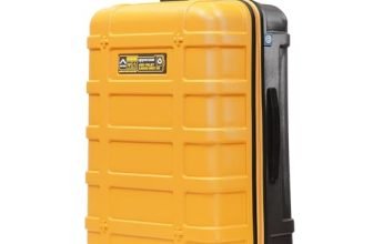 uppercase Cargo 74cm(Large) Check-in Trolley Bag Dualtone Spinner Hardsided Luggage Secure Combination Lock Scratch-proof Surface Mesh ConviPack Suitcase for Men & Women 2000 Days Warranty(Yellow)