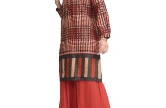Vishudh Women Regular Fit Mandarin Collar Co-Ord Set Vpcs000070 Multicolor S