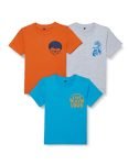 T2F Boy’s Cotton Solid Regular Fit T-Shirt (Pack of 3)