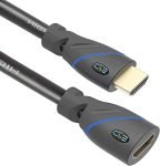 C & E 6 Feet [PACK OF-2] HDMI Extension Cable 4K HDMI Extender Male to Female Compatible with Various Devices – 1.8 Meter