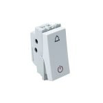 Wipro Northwest Nowa 6A Bell Push With Indicator, White (pack of 20)