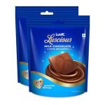 LuvIt. Luscious Love Delights – Heart Shaped Chocolate Bars | A Gift of Love | Valentine’s Gift | Pack of 2-162g Each