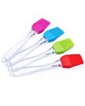 EVEN Silicone Flat Pastry Cooking Oil Brush for Grilling, Tandoor and BBQ,Multipurpose Silicon Brush .(Multicolor) (4 Piece)