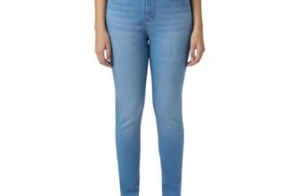 Women Light Blue High Rise Skinny Fit Powerflex Jeans