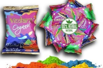 Popo Toys Holi Herbal Gulal – 100% Organic, 10 Pcs (100Gm X 10), Multicolor, Kid