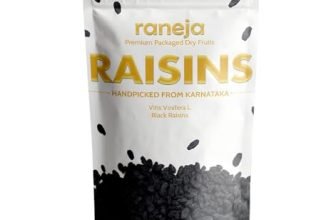Raneja Premium Afghani Seedless Black Raisins 300g | High in Antioxidant Kali Kishmish/Kismis Dry Fruits, Healthy Snacks | Rich in Fiber & Potassium | Naturally Sweet & Tasty