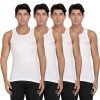 Pepe Jeans Men’S Cotton Solid Regular Fit Casual Style Vest (Clv01-02_White,Medium