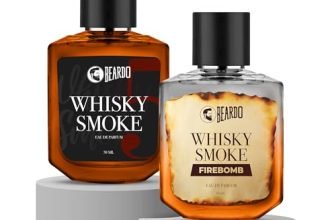 Beardo Fire & Smoke Edition Perfume Combo for Men- Whiskey Smoke & Firebomb (50ml x 2) | Long Lasting Fragrance | Long Lasting Perfume for Men | Gift for Men | Gift for Friend