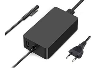 Surface Pro Charger 44W, Surface Pro Laptop/Tablet Charger, Compatible for Surface Pro 7/6/5/4/3/X, Surface Book, Surface Go/3/2/1 Power Supply Adapter-Black