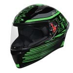 Studds Thunder D11 Isi And Dot Certified Full Face Helmet For Men And Women With Clear Visor ( Blk N3 M)