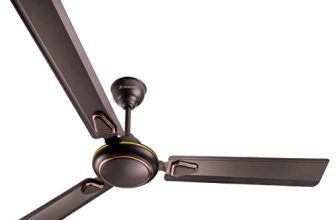 LONGWAY Kiger P1 1200 mm/48 inch Ultra High Speed 3 Blade Anti-Dust Decorative Star Rated Ceiling Fan 2 Years Warranty (Smoked Brown, Pack of 1)