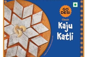 GO DESi Classic Kaju Katli – 200/180 grams | No Artificial Flavours | Rich, Nutty Taste | Sweets | Mithai