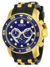 Invicta Men’s ‘Pro Diver’ Quartz Stainless Steel and Silicone Watch, Color:Black (Model: 21929)