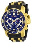 Invicta Men’s ‘Pro Diver’ Quartz Stainless Steel and Silicone Watch, Color:Black (Model: 21929)