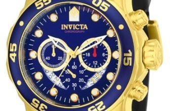Invicta Men’s ‘Pro Diver’ Quartz Stainless Steel and Silicone Watch, Color:Black (Model: 21929)